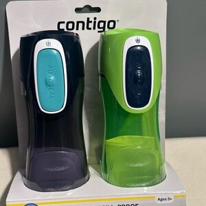 Contigo Autoseal Bottles - Navy and Lime